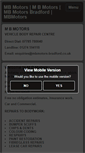 Mobile Screenshot of mbmotors-bradford.co.uk